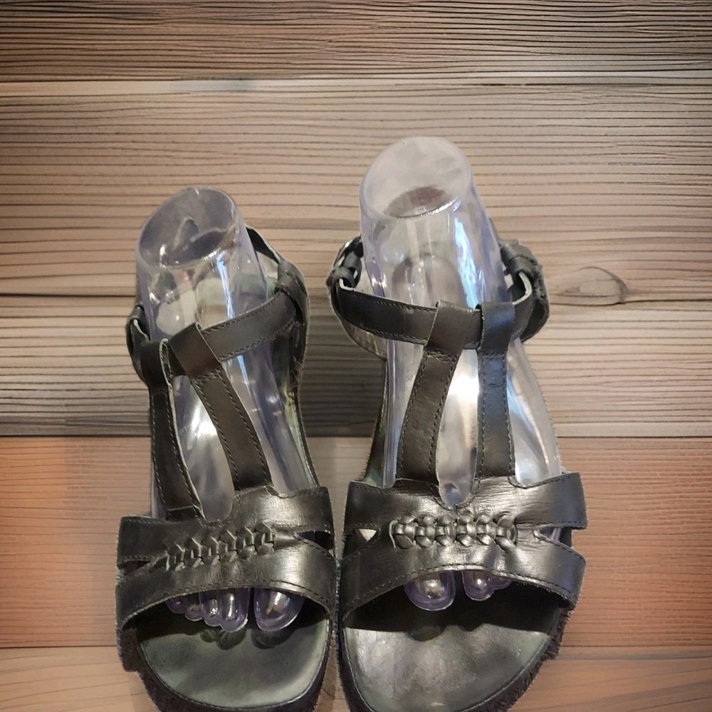 Keen Leather Women Sandals‎ Strappy Black Hiking Buckle Y2k Boho Moutain Walking